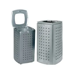 Corbeille Mure acier renforcé avec bac acier 65L