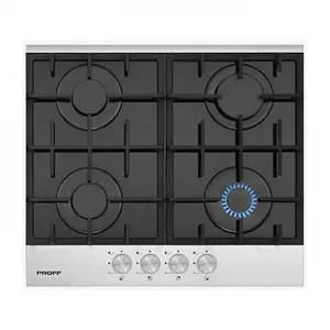Plaque de cuisson PROFF Verre + Inox H6401 AGSB