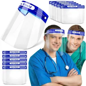 Visière de Protection Transparente Anti-gouttelettes Anti-poussière pour protéger Le Visage de la visière