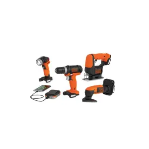 KIT DE 4 OUTILS GOPAK Black & Decker BDCK502C1