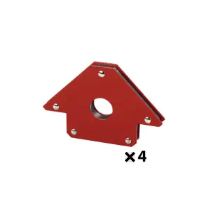 4 x ÉQUERRE SOUDURE MAGNÉTIQUE ANGLES: 45/90/135° FORCE 22KG IN8900-1x4