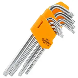 Jeu de clés en étoile, bras long - WORKSITE WT2154