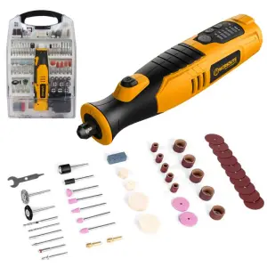 Mini perceuse sans fil 8.0V kit d'accessoires 110pcs avec LED - WORKSITE CRT324-110