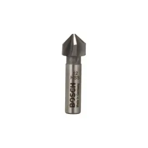 Fraise à noyer conique HSS, queue cylindrique, cinq taillants 90° Ø 12mm Bosch 2608596371