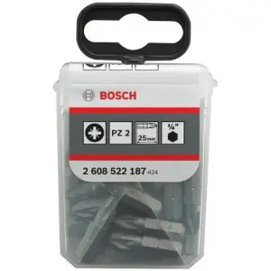 25 Embout de vissage qualité extra-dure pz 2 25 mm Bosch 2608522187
