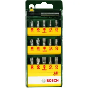 Coffret d'embouts pour Visseuse 16 pièces Bosch 2607019453