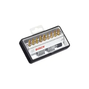 18 Embouts de vissage courts Max Grip Robust Line, set de 18 pièces + 1 (L) Bosch 2607002581