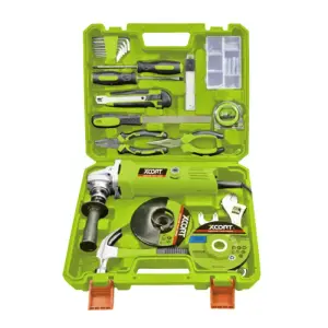 COFFRET MEULEUSE D'ANGLE 750W + OUTILS XCORT CMA750