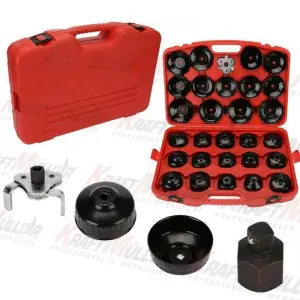 KRAFTMULLER Coffret de cloches pour filtre à huile, 30 pcs fh30