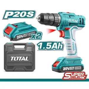 PERCEUSE-VISSEUSE TOTAL LITHIUM BATTERIE 20V / 1.5Ah / 45Nm TDLI20012