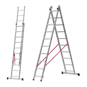 Echelle Industrielle double Aluminium 2 + 2 M A2002T