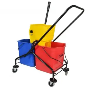 Chariot de nettoyage double seau et sac en pvc ATMD60