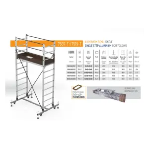 Echafaudage HT 5 mètres 140x51cm ECH5140