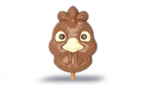 Sucette en chocolat lait
