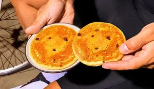 2 pancakes hyperprotéiné aux pépites de chocolat