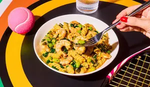 Crevettes sauce paprika et au fromage blanc