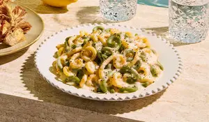 Gramigna cacio e pepe sce base pecorino romano AOP