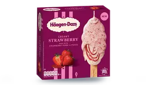 3 bâtonnets creamy Strawberry
