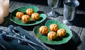 8 mini citrouilles apéritives, potiron, marron