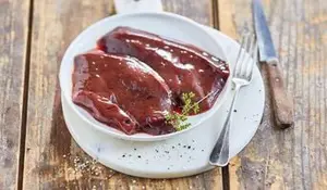 2 tranches de foie de veau, origine France
