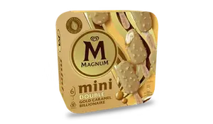 Glaces Batonnets Mini Biscuits Pecan Caramel Et Chocolat Blanc Magnum