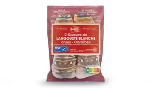 2 queues de langouste blanche, Caraïbes, crues MSC