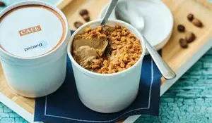 2 mini-pots café, crème glacée au café