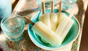 6 bâtonnets citron, glace à l'eau