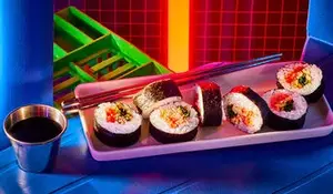 Kimbap roulé d'algue nori