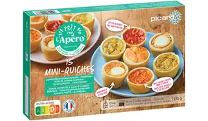 15 mini quiches 5 saveurs