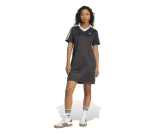 V-NECK SS DRESS BLACK ORG
