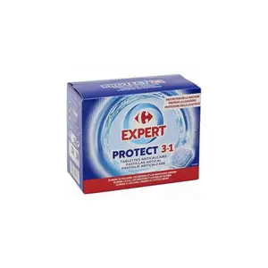 Tablettes Anti-calcaire Protect 3en1 Carrefour Expert 15 unités