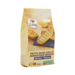 Petits Pains Grillés Nature Carrefour Extra 400g