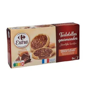 Tartelettes Chocolat Caramel Beurre Salé Carrefour Extra 125g
