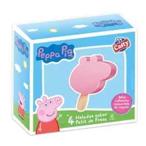 Pack Glace Peppa Pig Fraise Casty 4 unités 75ml