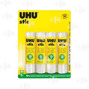 Colle Stick UHU 21g 4 unités + 1 Gratuit