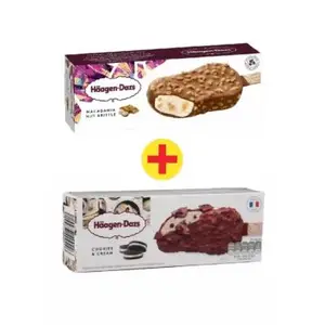 Häagen-Dazs bâtonnets de glace 2x80ml le 2ème à -50%