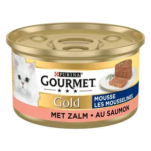 Mousselines Gourmet au Saumon pour Chats 85g