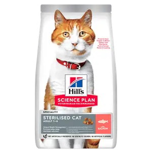 Croquettes pour chats stérilisés au saumon hill's 3lg