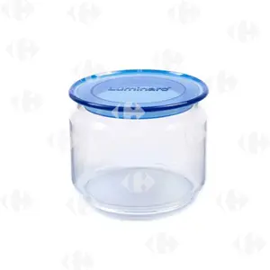 Bocal Hermétique en Verre avec Couvercle Bleu Luminarc 0,5L