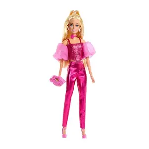Barbie Deluxe métallique avec corset rose