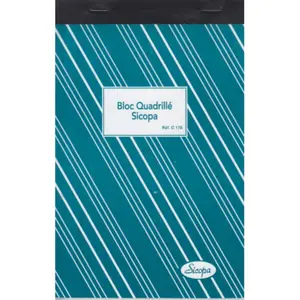 Bloc Quadrillé Sicopa 13.5x21cm