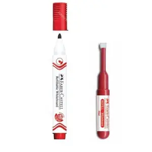 Marqueur de Tableau Rouge Recharge Rouge FaberCastell
