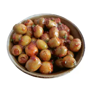 Olives Vertes à La Harissa 200g.