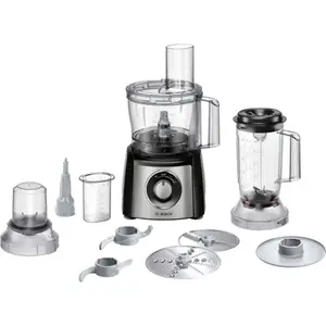 Blender en Verre avec Hachoir Noir Silver Bosch 3800W
