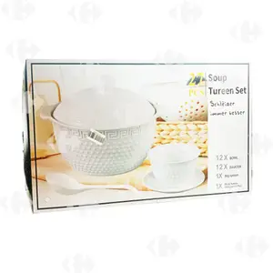 Service Soupieère En Porcelaine 27 pièces