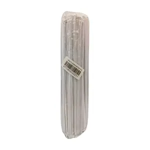 Paille en Plastique Blanche 50 unités