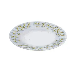 Assiette Plate en Porcelaine Blanche 19cm
