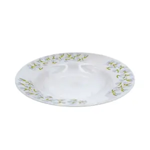 Assiette Creuse Porcelaine Blanche Pearl 22,5cm