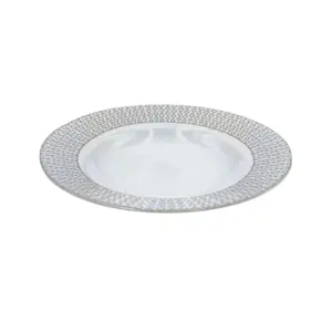 Assiette Creuse en Porcelaine Blanche Velvett 22,5cm